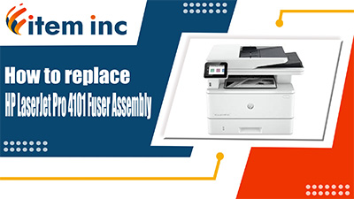 how to replace hp laserjet 4101 fuser banner