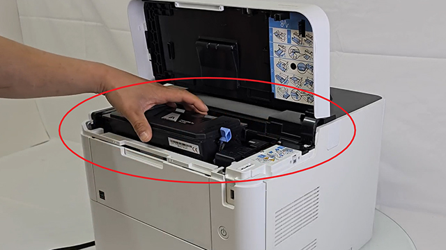 removing the toner container