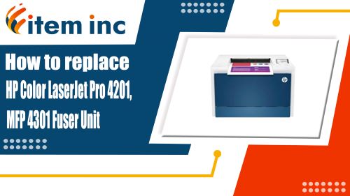 How to replace HP Color LaserJet Pro 4201, MFP 4301 Fuser Unit banner