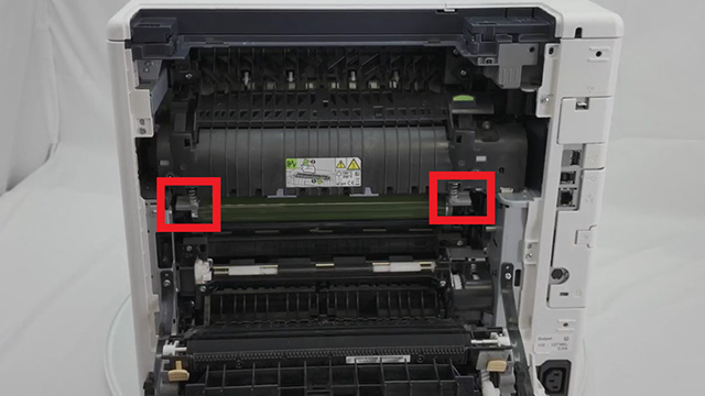 removing old fuser from a xerox b600 printer