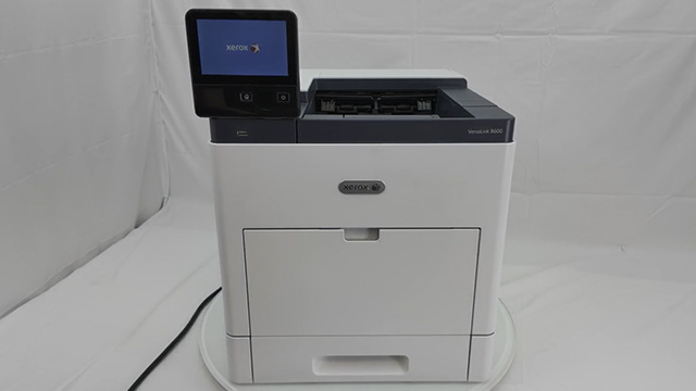 turning on xerox b600 printer