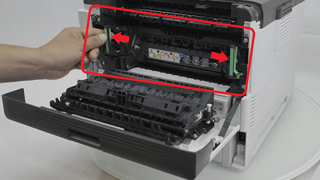 removing fuser from a ricoh p501 printer