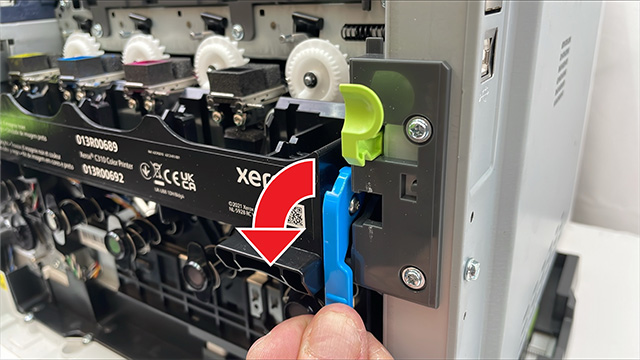 locking the imaging kit on a xerox c315 printer