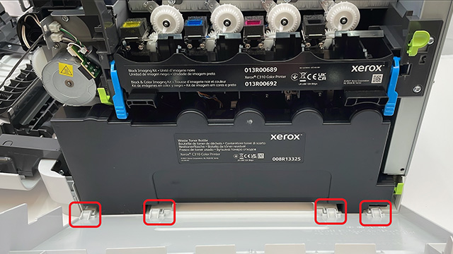 attaching the right cover on a xerox c315 printer