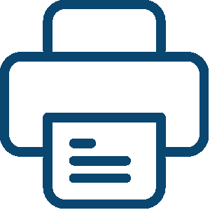 Printer icon representing printing hardware