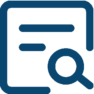 Document with magnifying glass icon